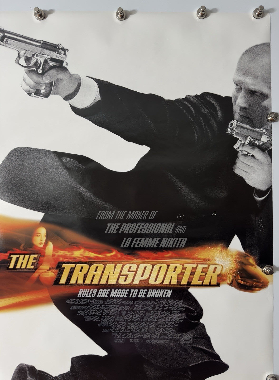 The Transporter - Original Movie Poster - 2002 - Rolled DS