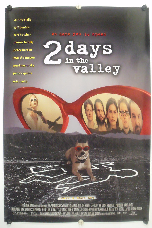 2 DAYS IN THE VALLEY - Jeff Daniels - Original Movie Poster - 1996 Rolled SS C9