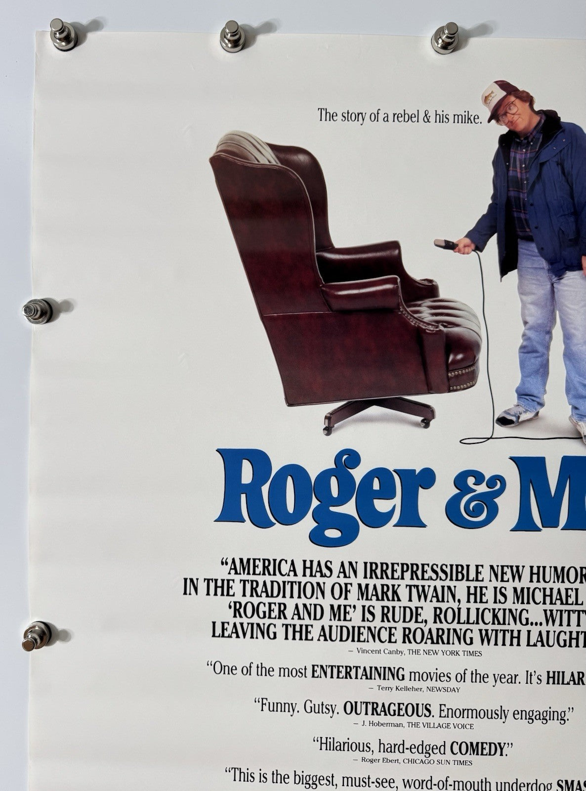 Roger And Me - Original Movie Poster - 1989 - Rolled SS