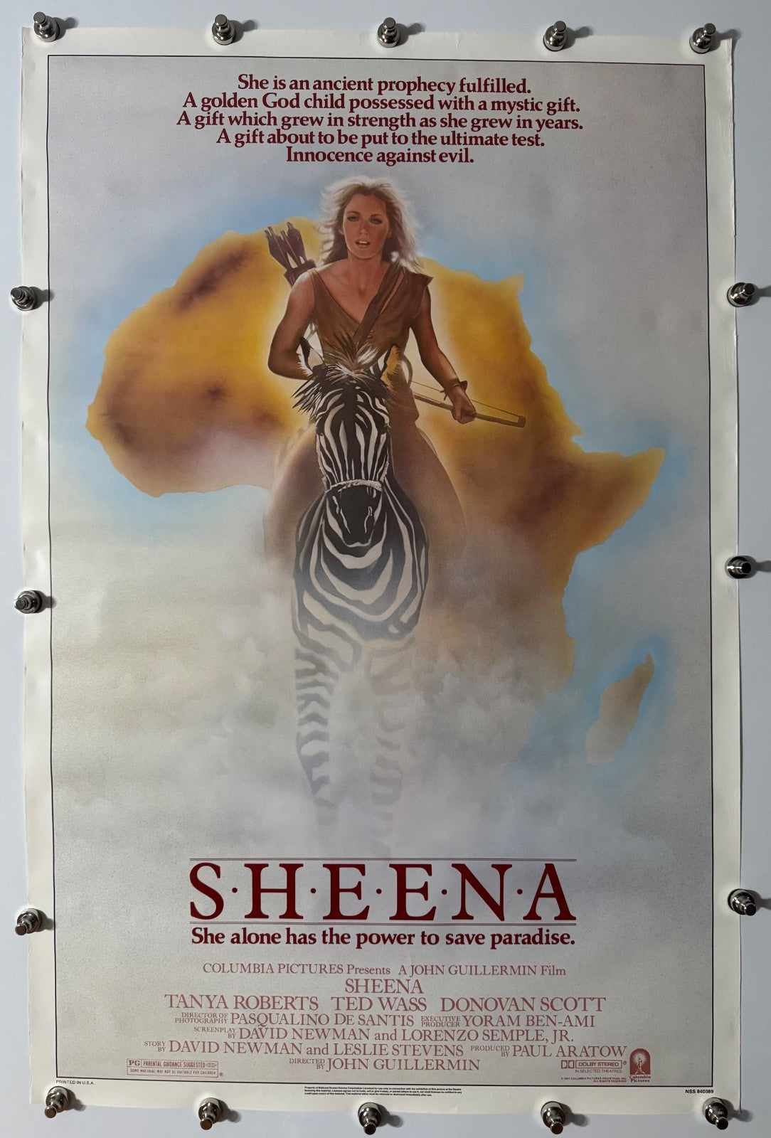 Sheena - Original Movie Poster - 1984 - Rolled SS