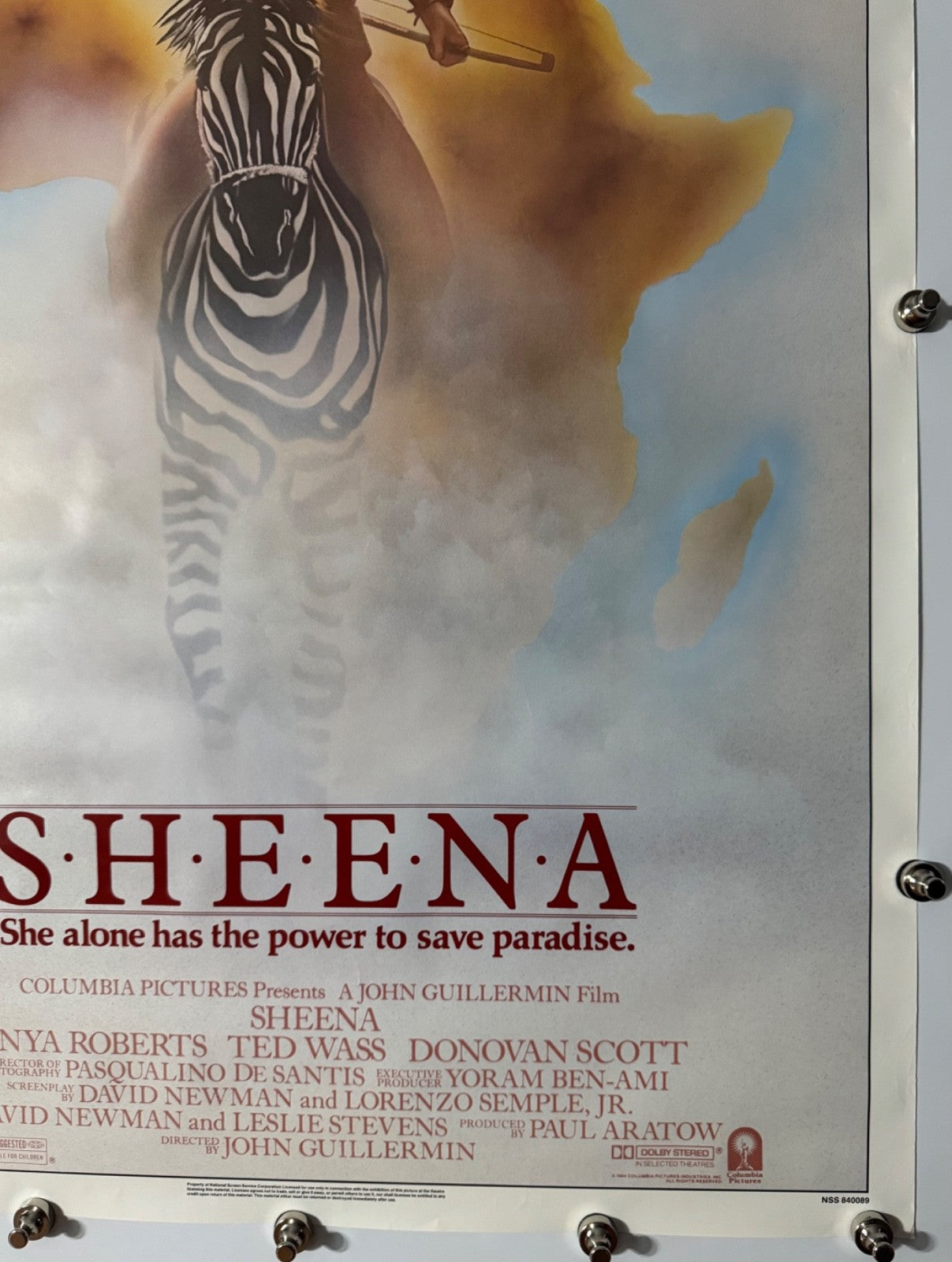 Sheena - Original Movie Poster - 1984 - Rolled SS