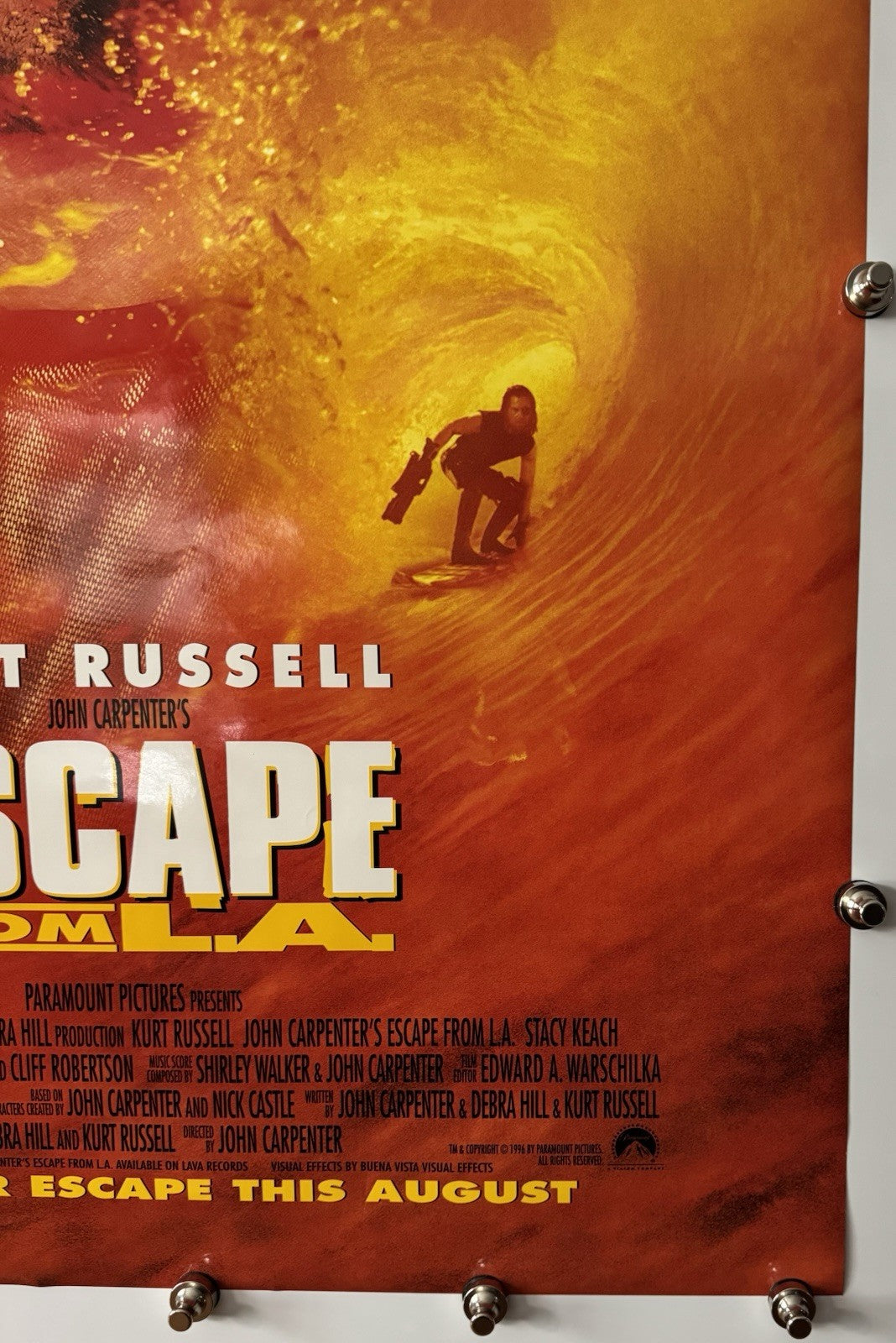 Escape from L.A. - Original Movie Poster - 1996 - Rolled DS