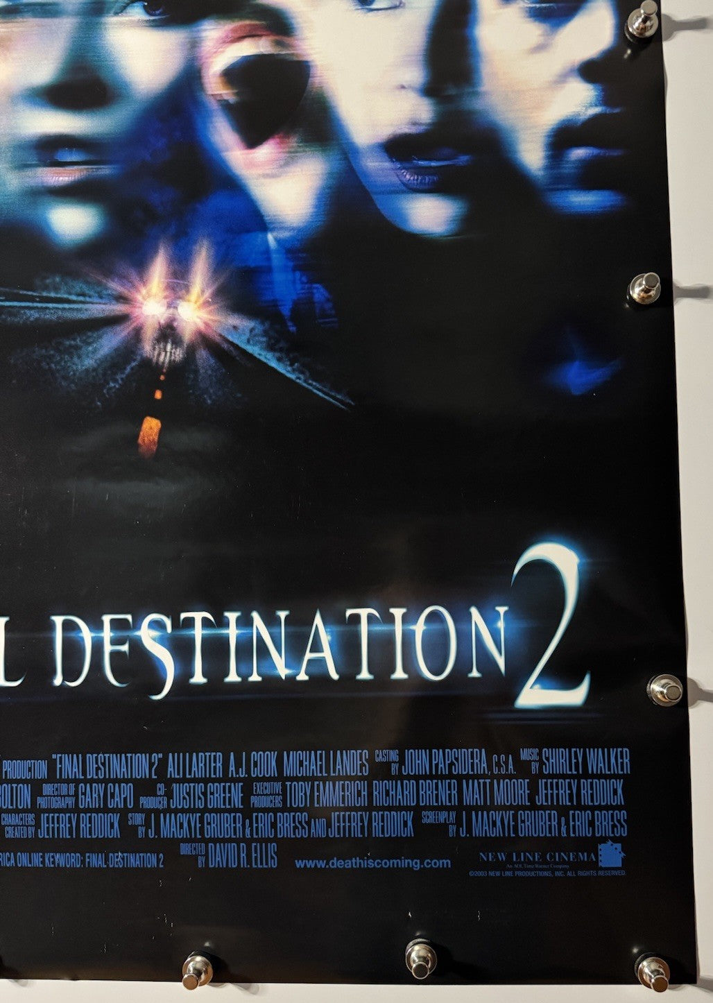 Final Destinations 2 - Original Movie Poster - 2003 - Rolled DS