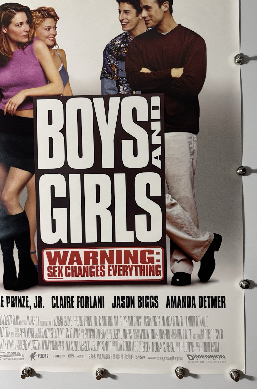 Boys and Girls - Original Movie Poster - 2000 - Rolled DS