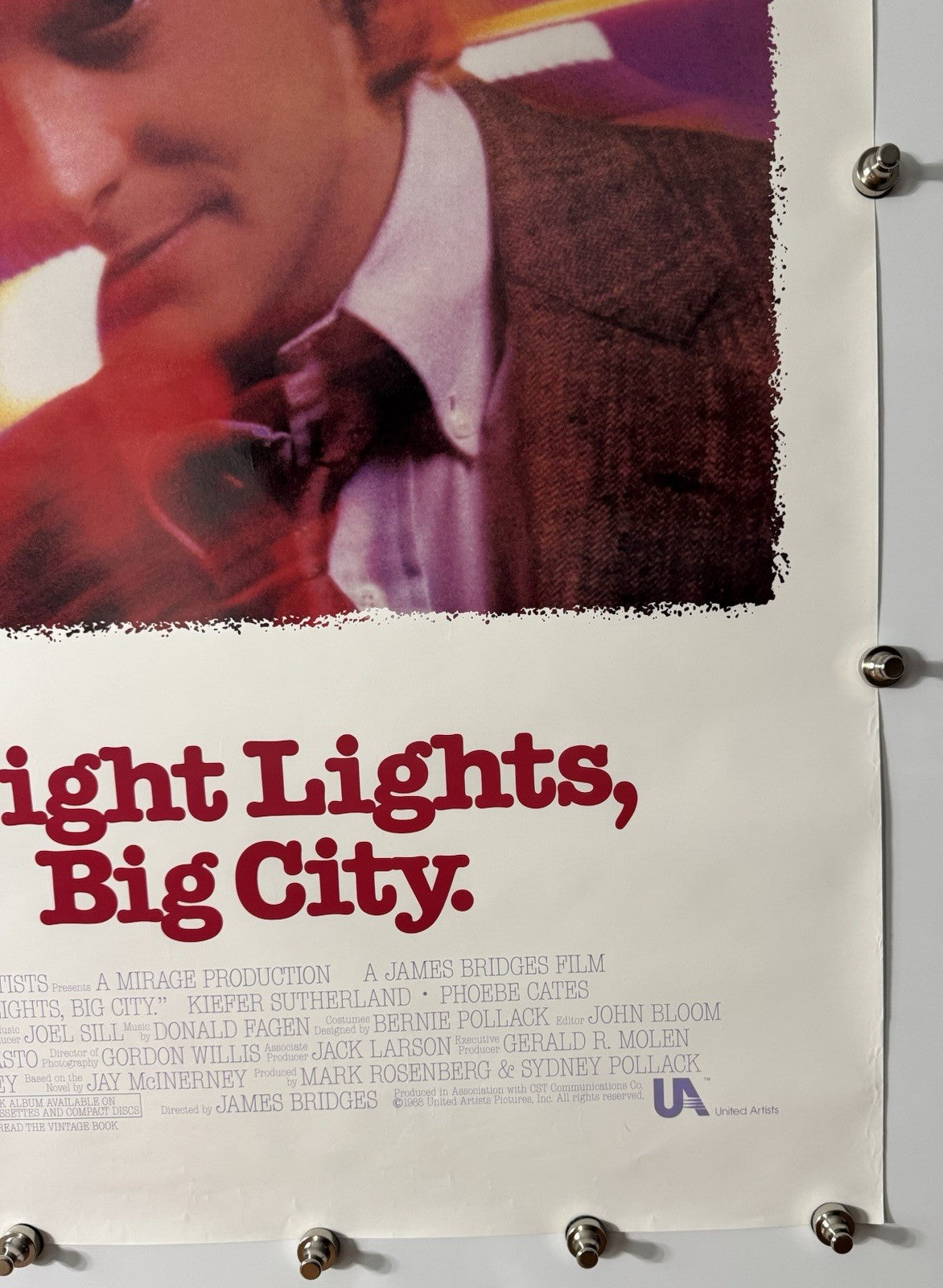 Bright Lights, Big City -Original Movie Poster - 1988 - Rolled SS