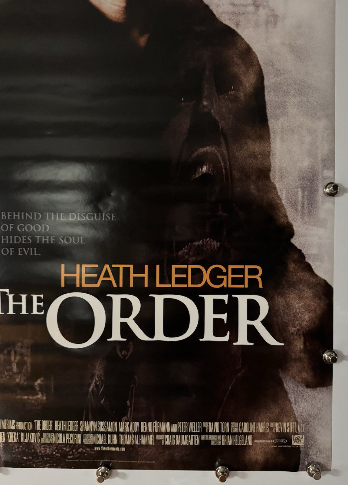 Order (The Sin Eater) - Original Movie Poster - 2003 - Rolled DS
