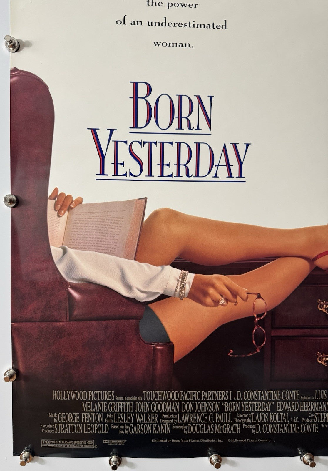 Born Yesterday - Original Movie Poster - 1993 - Rolled DS