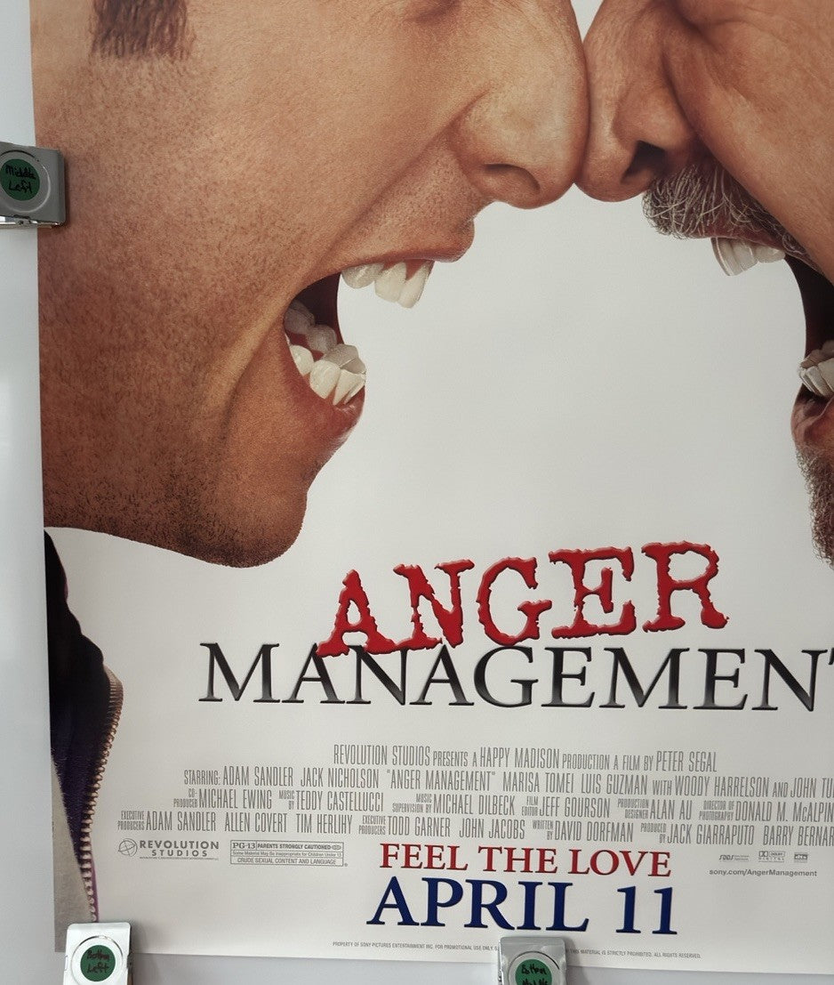 Anger Management - Original Movie Poster - 2003 - Rolled DS