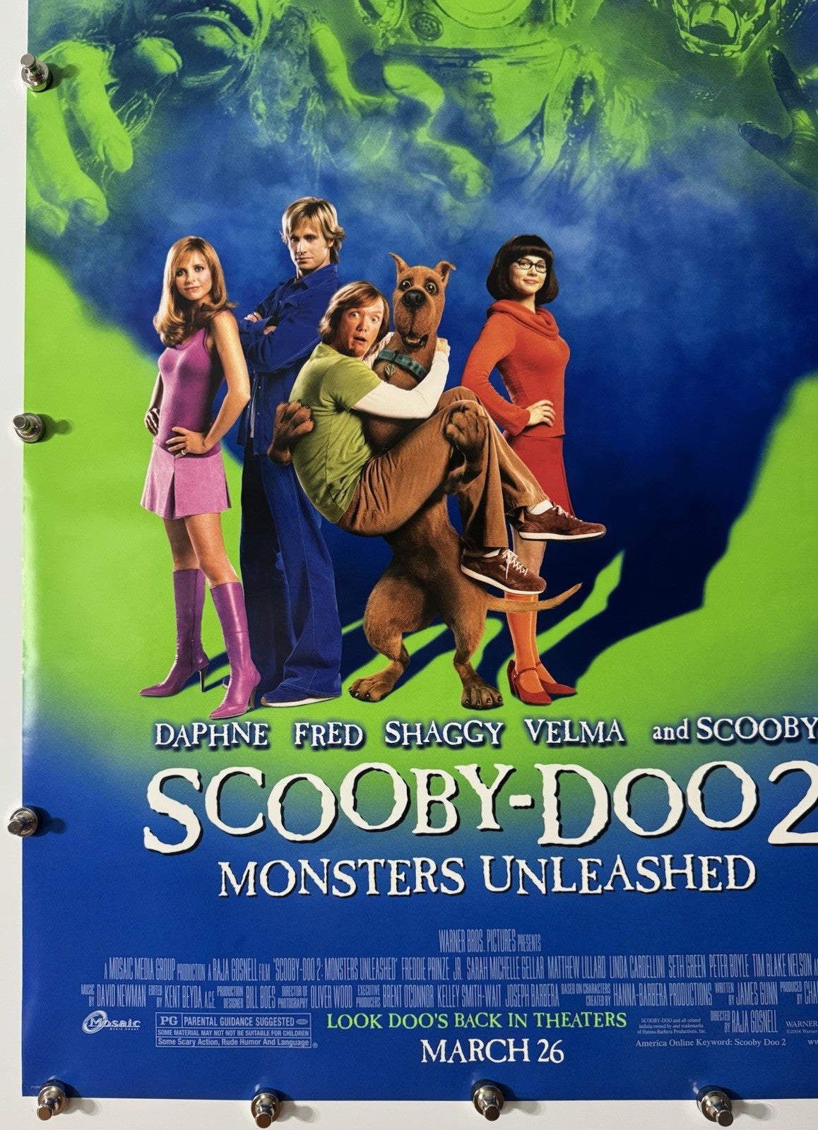 Scooby-Doo 2 (B) - Original Movie Poster - 2004 - Rolled DS