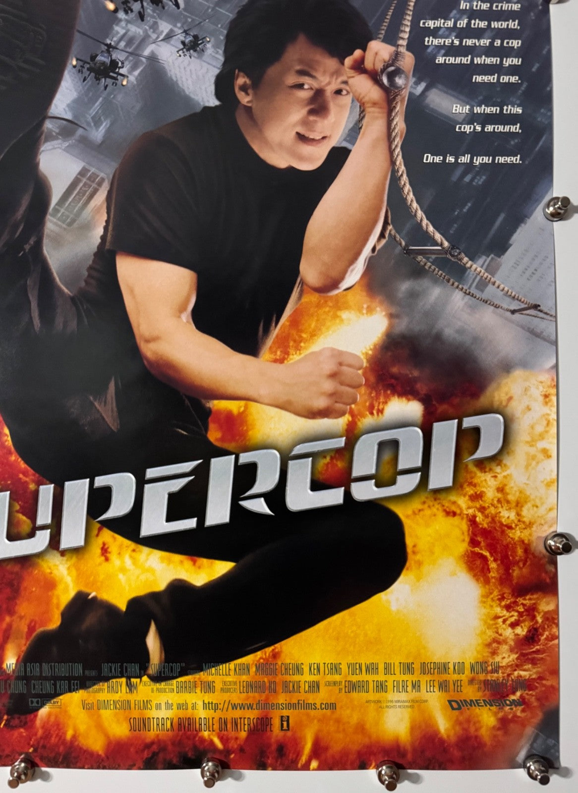 Supercop - Original Movie Poster - 1992 - Rolled SS