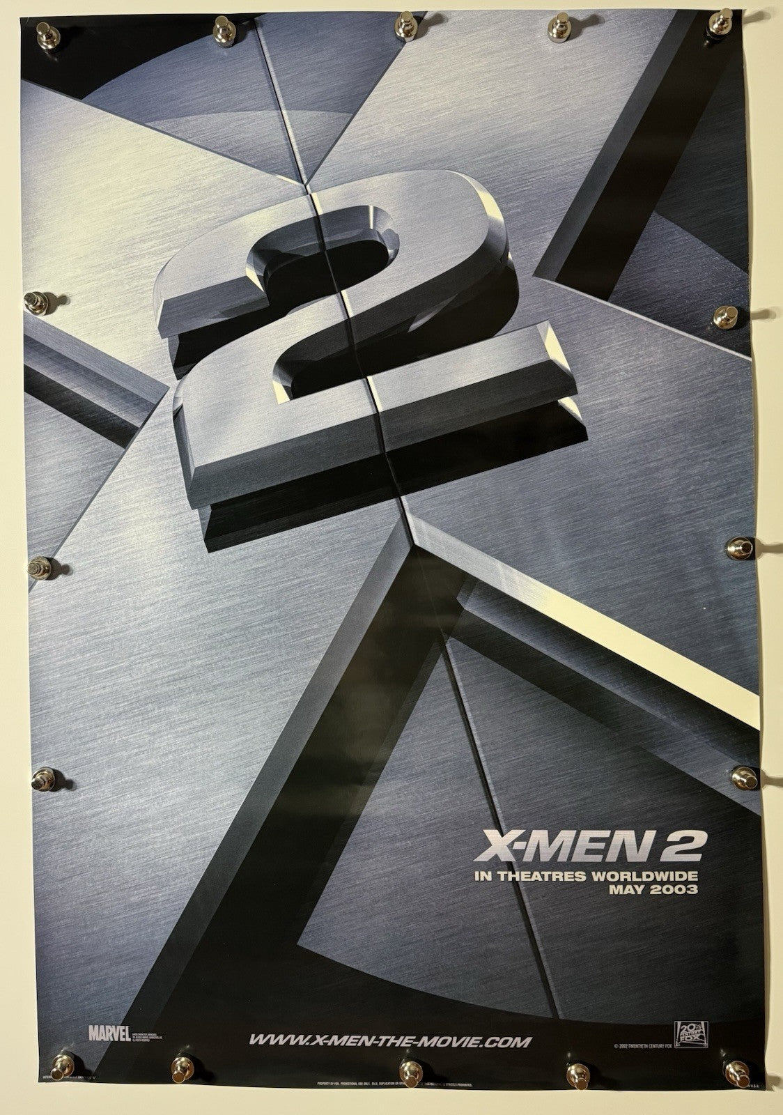 X-Men 2 - Original Movie Poster - 2003 - Rolled DS