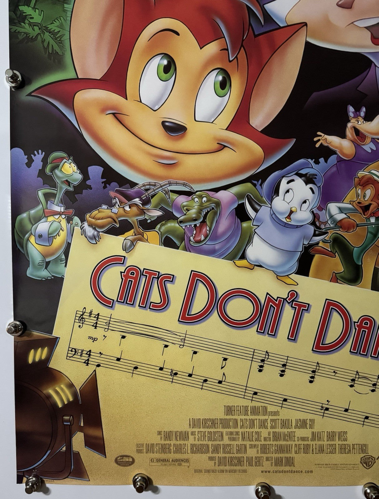 Cats Don`t Dance - Original Movie Poster - 1997 - Rolled DS