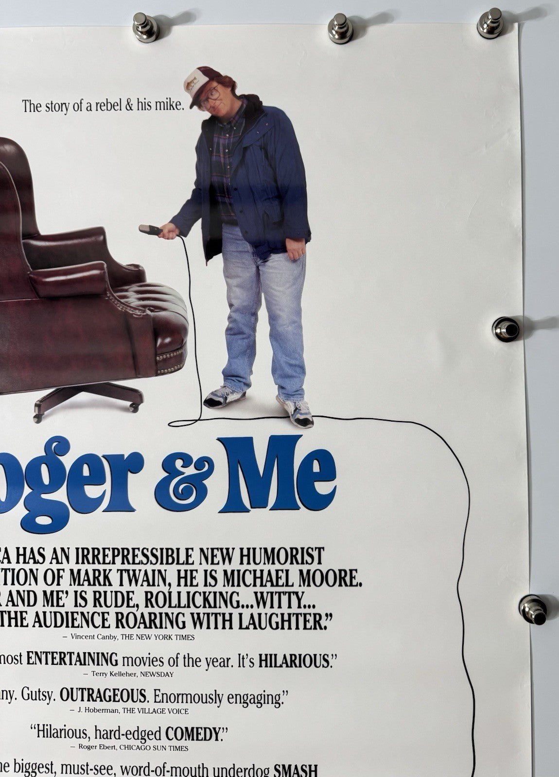 Roger And Me - Original Movie Poster - 1989 - Rolled SS