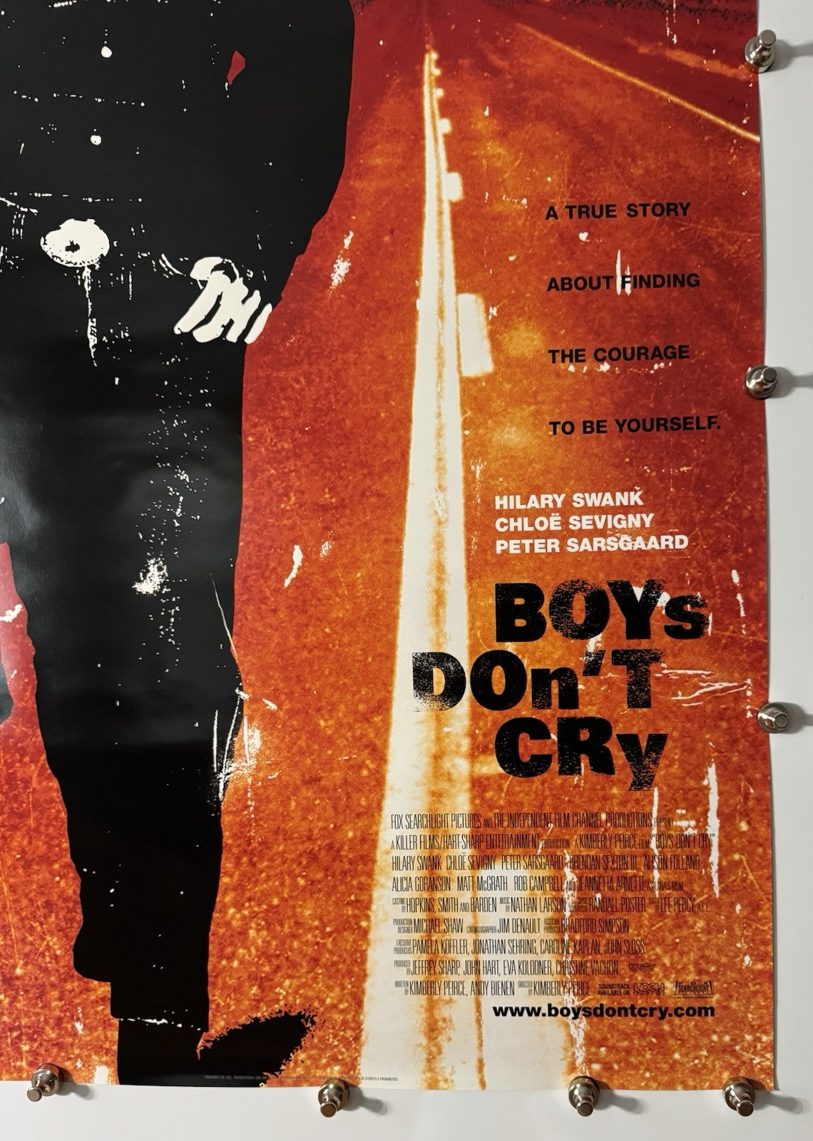 Boys Don`t Cry - Original Movie Poster - 1999 - Rolled DS