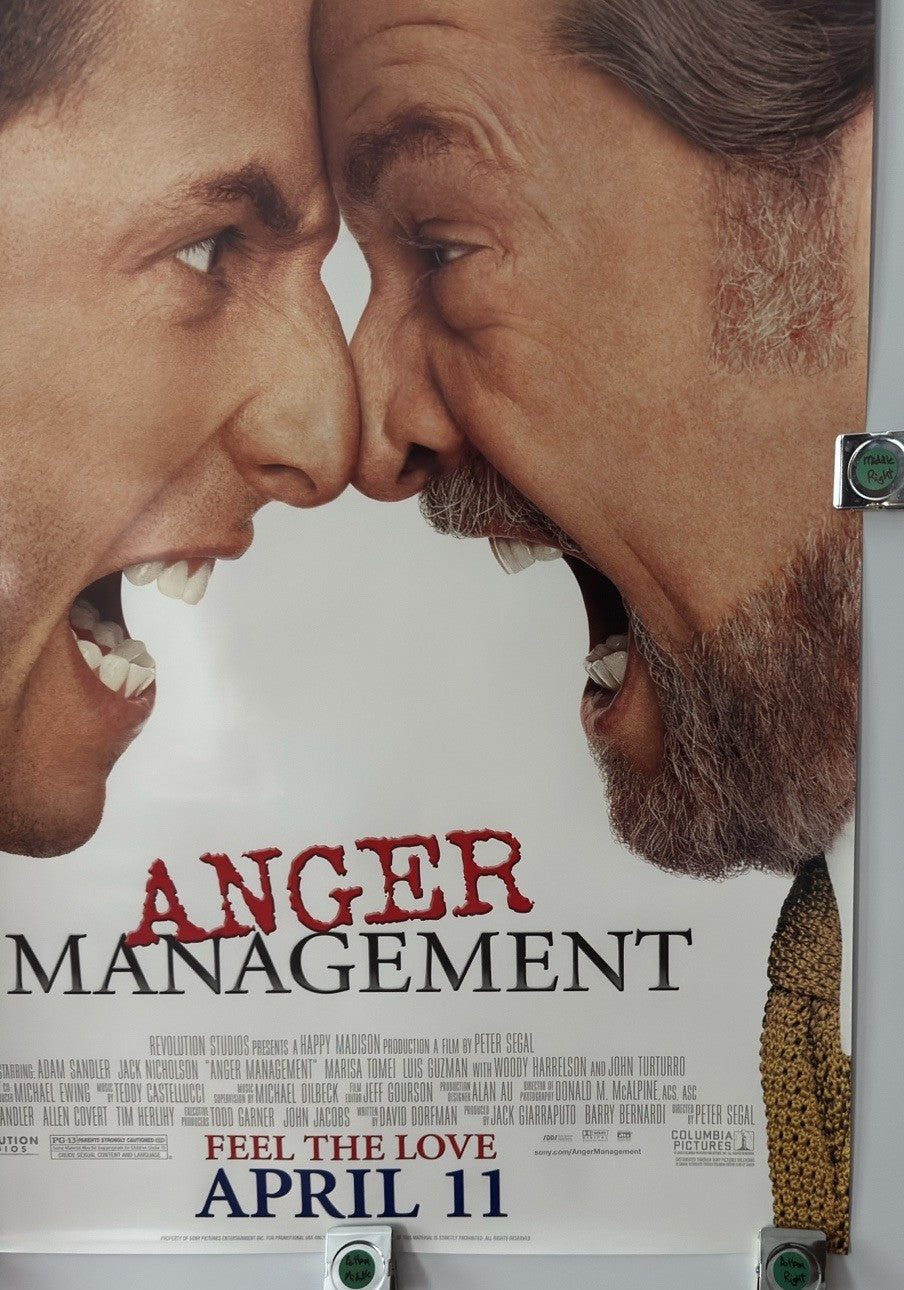 Anger Management - Original Movie Poster - 2003 - Rolled DS