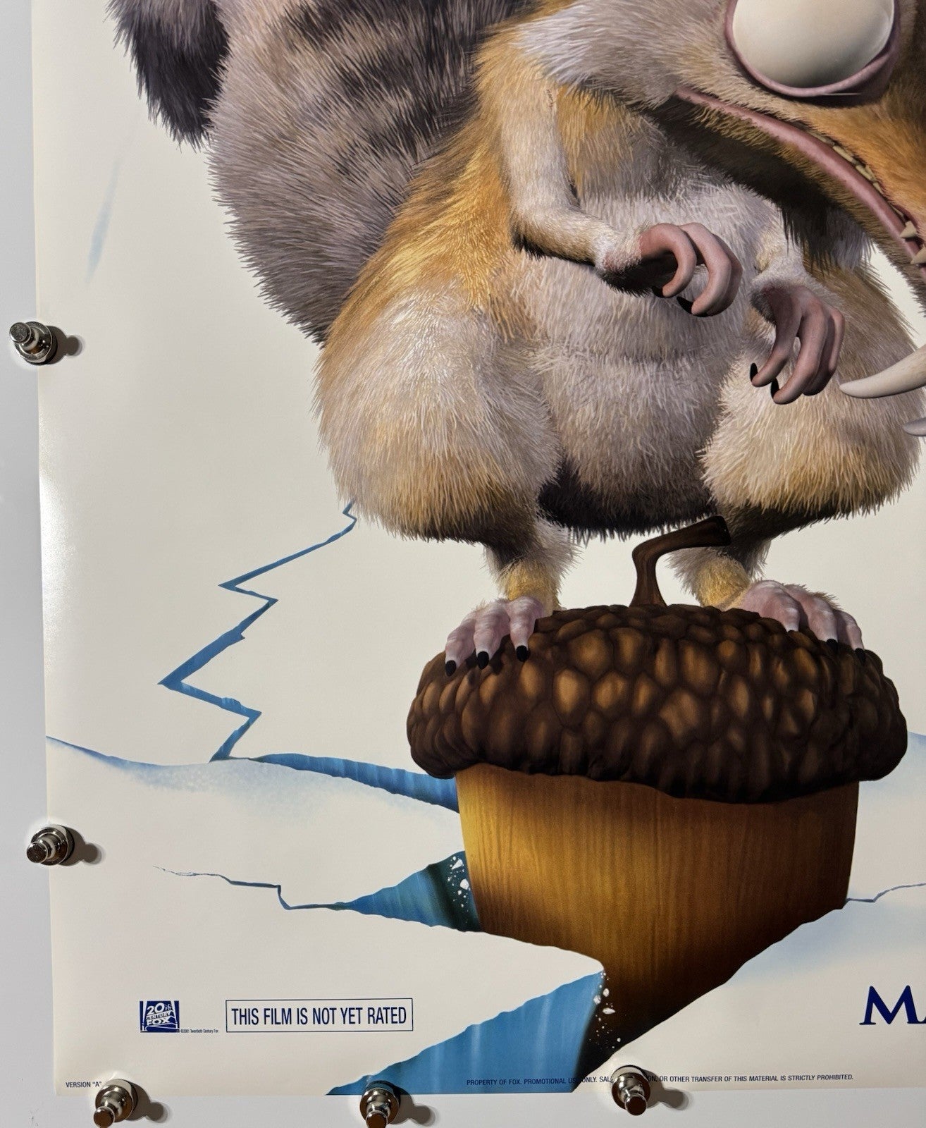Ice Age - Original Movie Poster - 2001 - Rolled DS