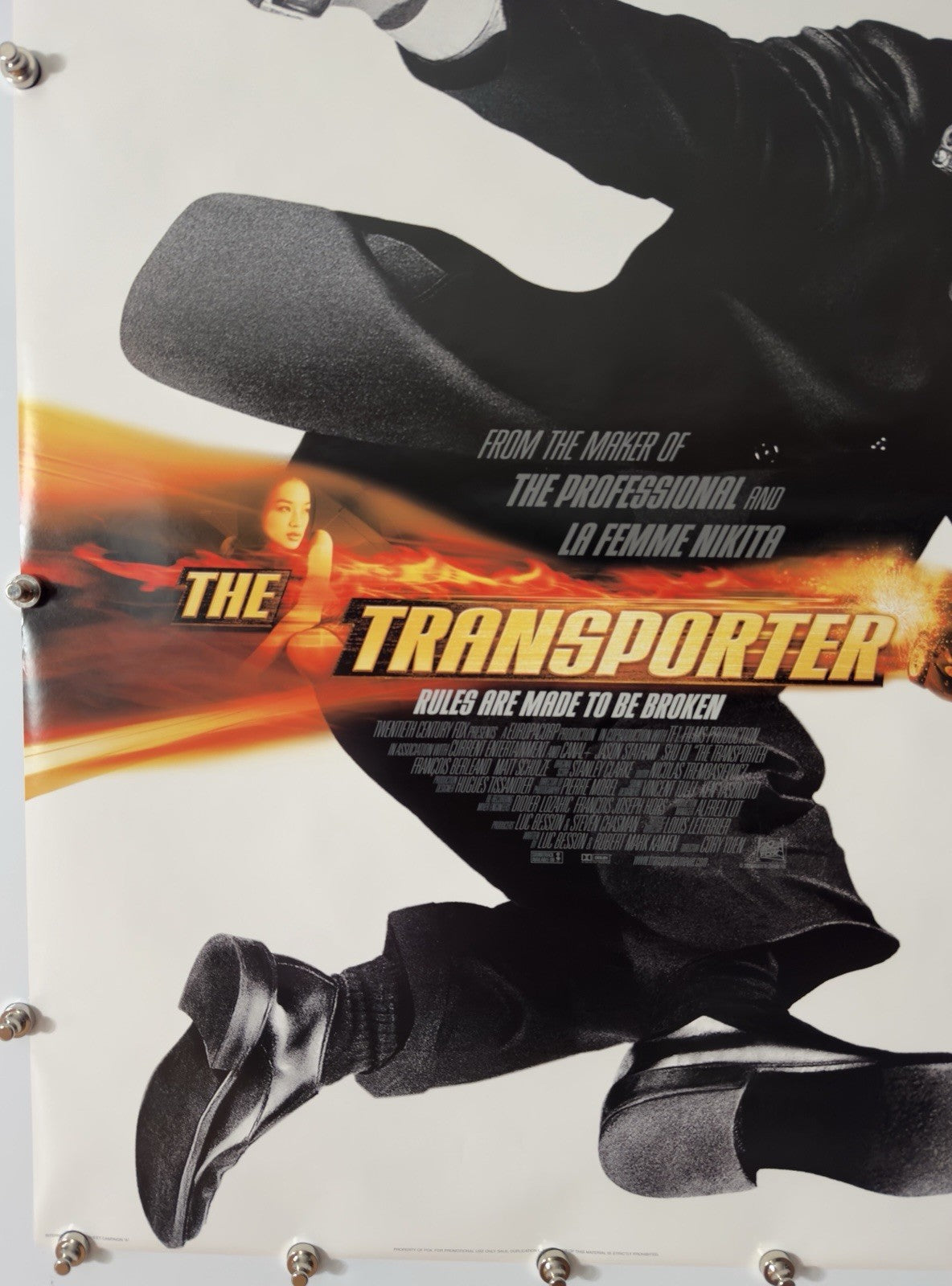 The Transporter - Original Movie Poster - 2002 - Rolled DS