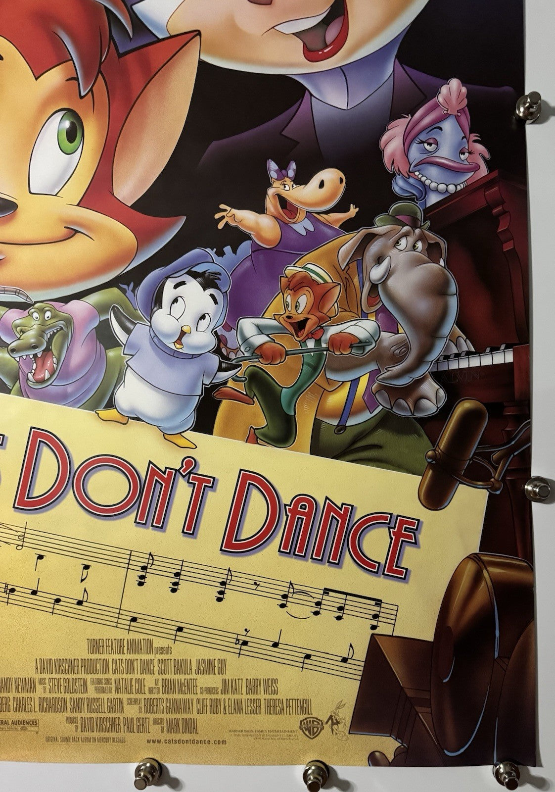Cats Don`t Dance - Original Movie Poster - 1997 - Rolled DS