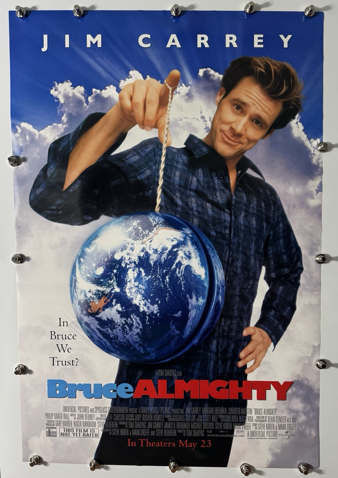 Bruce Almighty - Original Movie Poster - 2003 - Rolled DS