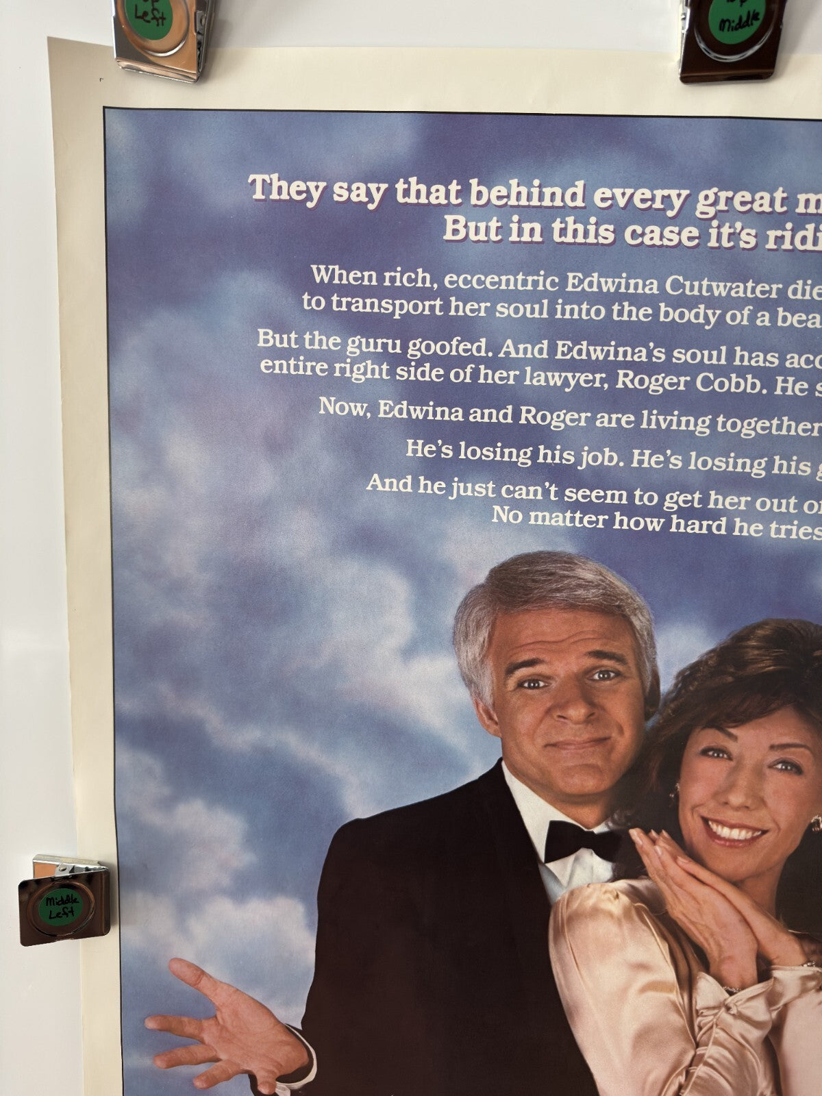 ALL OF ME 1984 Steve Martin, Lily Tomlin, Victoria Tennent-One Sheet (New)
