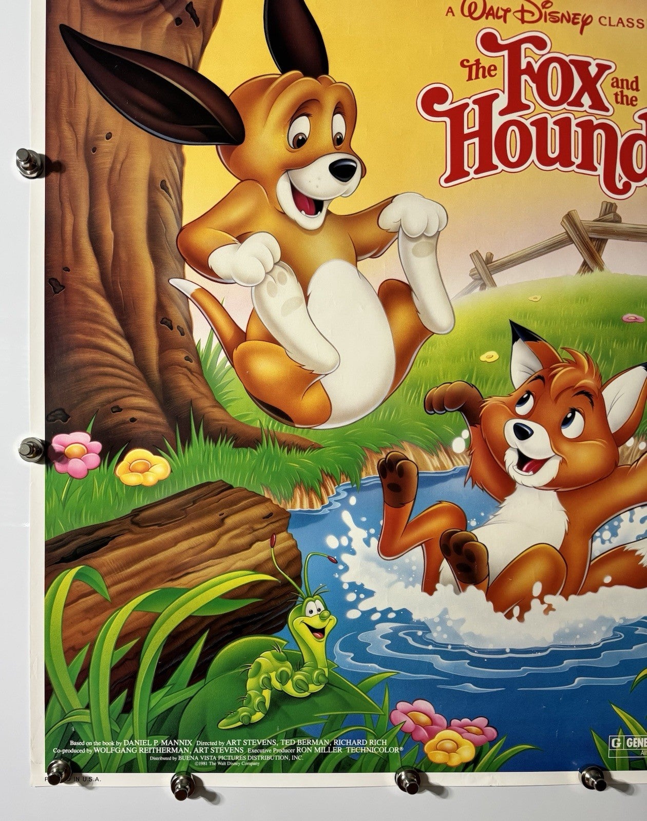 The Fox And The Hound - Original Movie Poster - 1981 - Rolled SS