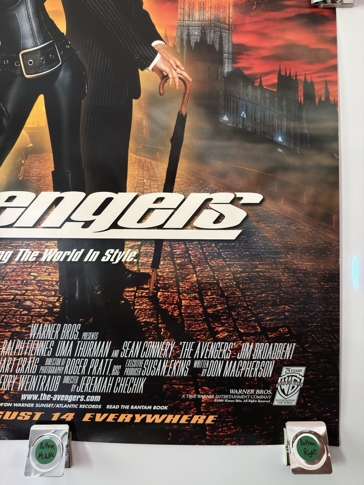 The Avengers (1998) Original Movie Poster Rolled SS 27x40