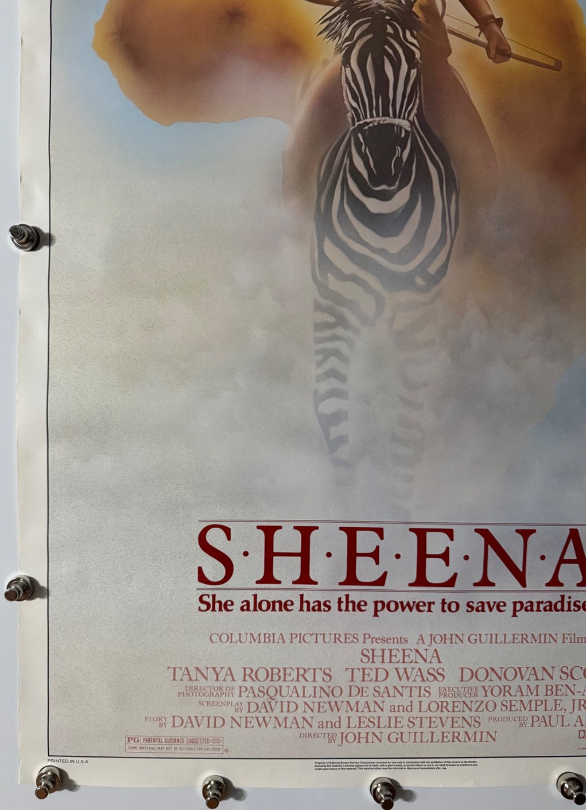 Sheena - Original Movie Poster - 1984 - Rolled SS