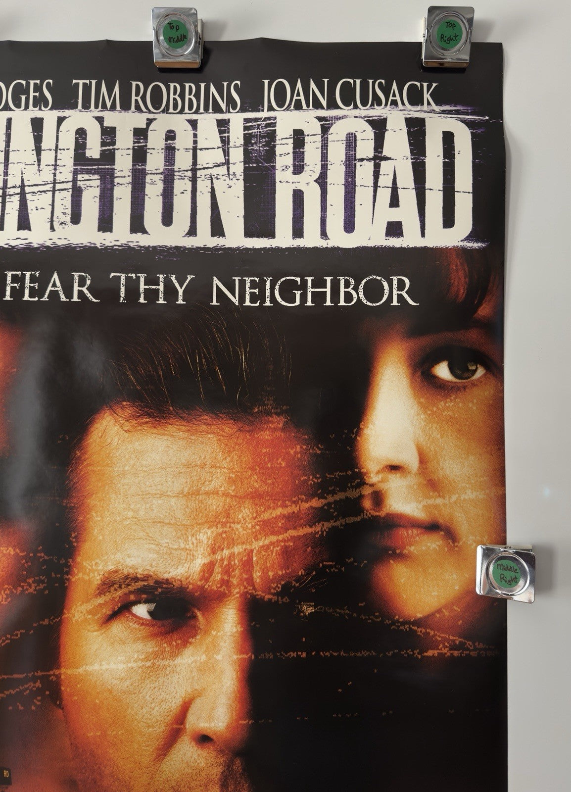 ROLLED ARLINGTON ROAD 1999 MOVIE POSTER 27x40 JEFF BRIDGES, JOAN CUSACK