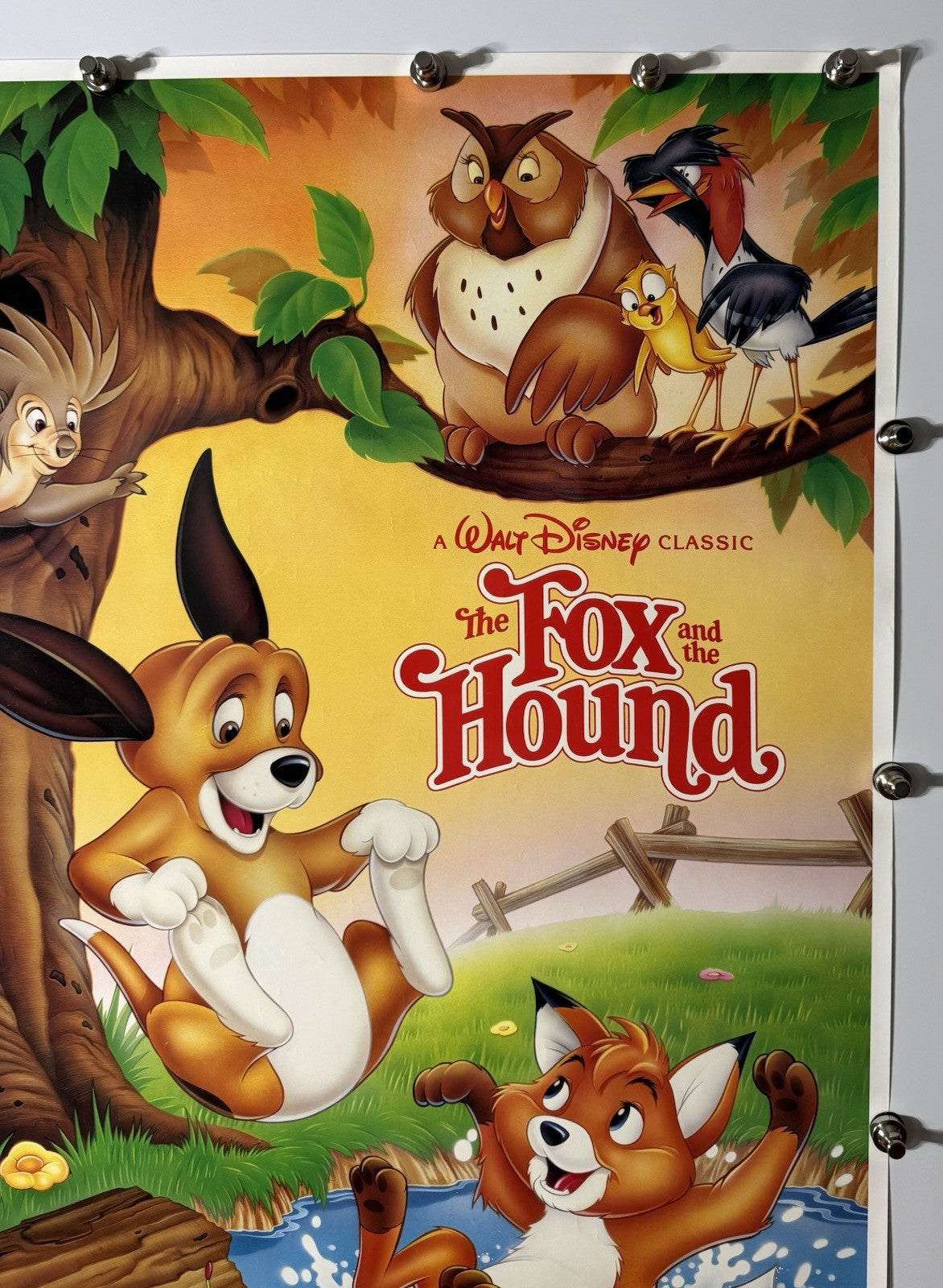 The Fox And The Hound - Original Movie Poster - 1981 - Rolled SS
