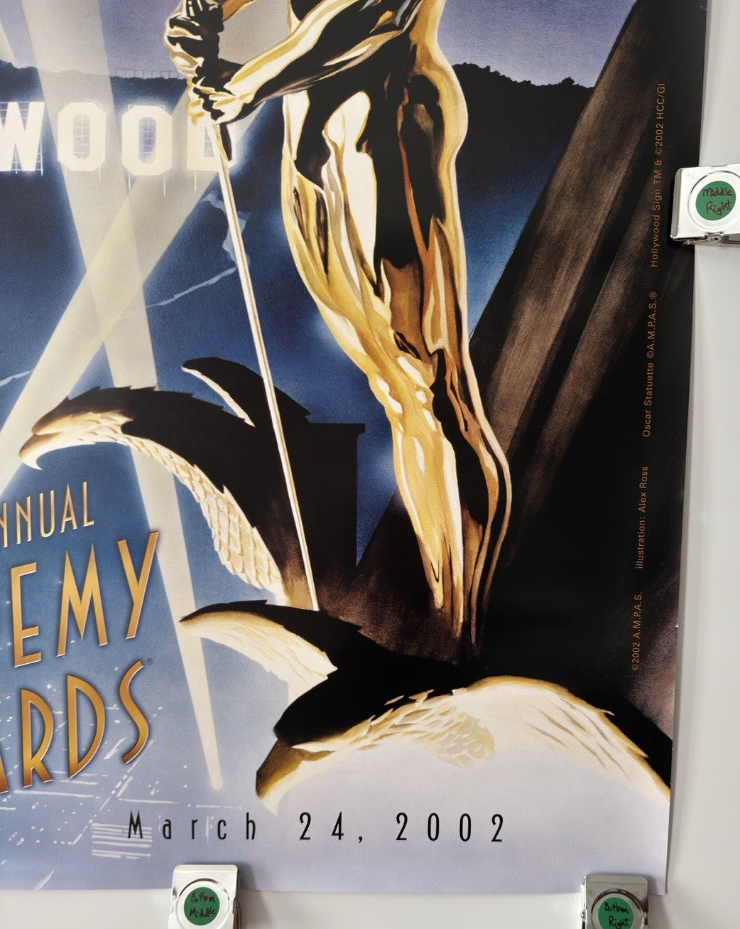 Academy Awards 74th Annual - Original Movie Poster - 2002 - Rolled SS