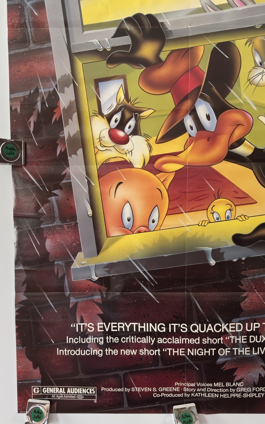 Dafty Duck’s Quackbusters - Original Movie Poster - 1988 - Rolled SS