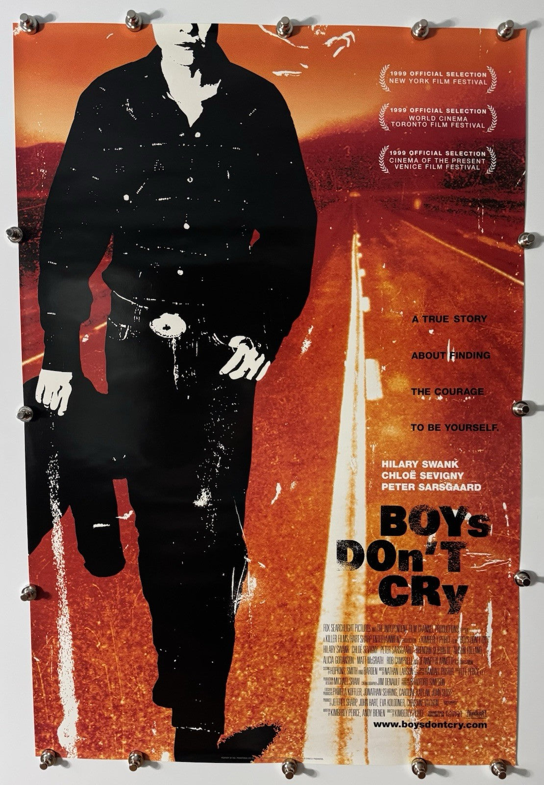 Boys Don`t Cry - Original Movie Poster - 1999 - Rolled DS