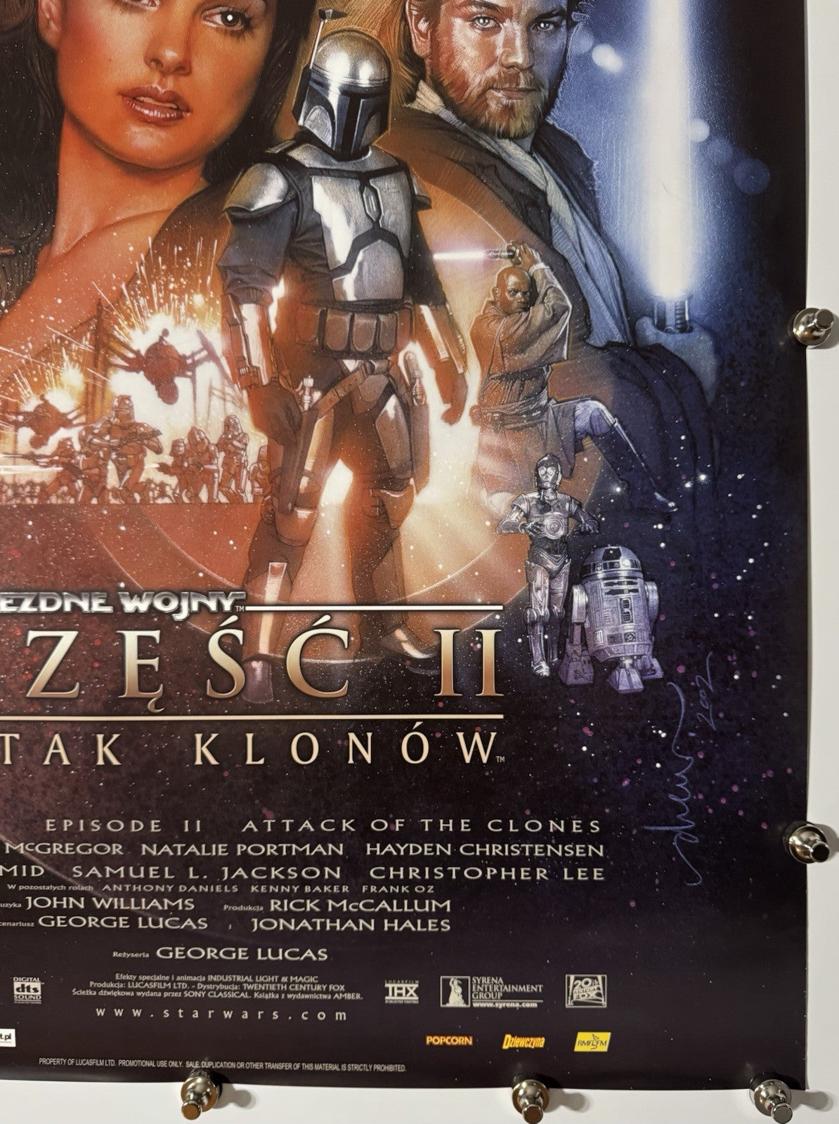 Star Wars - Ep II (C) - Original Movie Poster - 2002 - Rolled SS