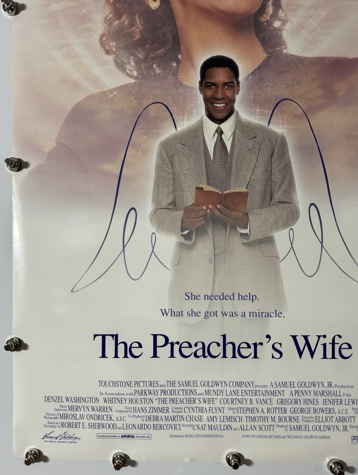 The Preacher's Wife (A) - Original Movie Poster - 1996 - Rolled DS