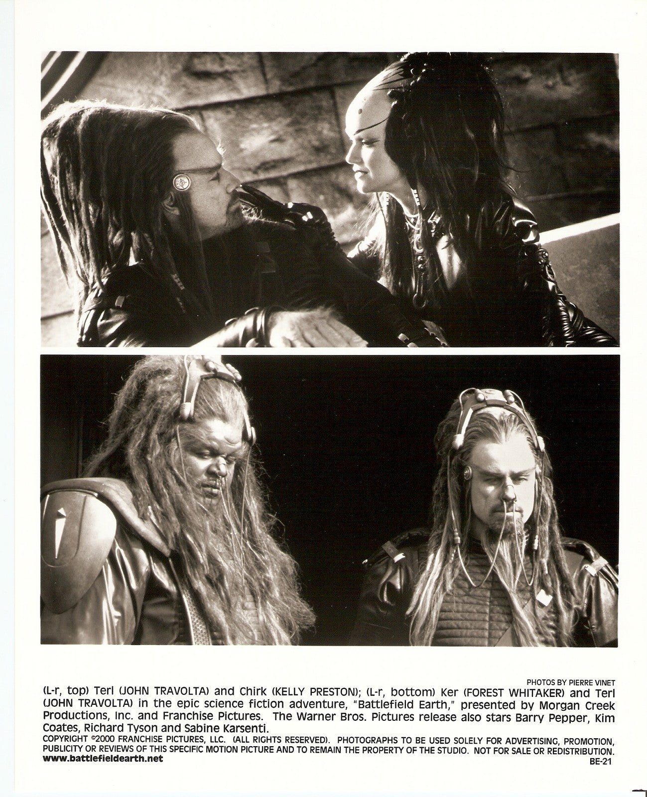 BATTLEFIELD EARTH - John Travolta & Forest Whitaker - 2000 Original Still #BE-21