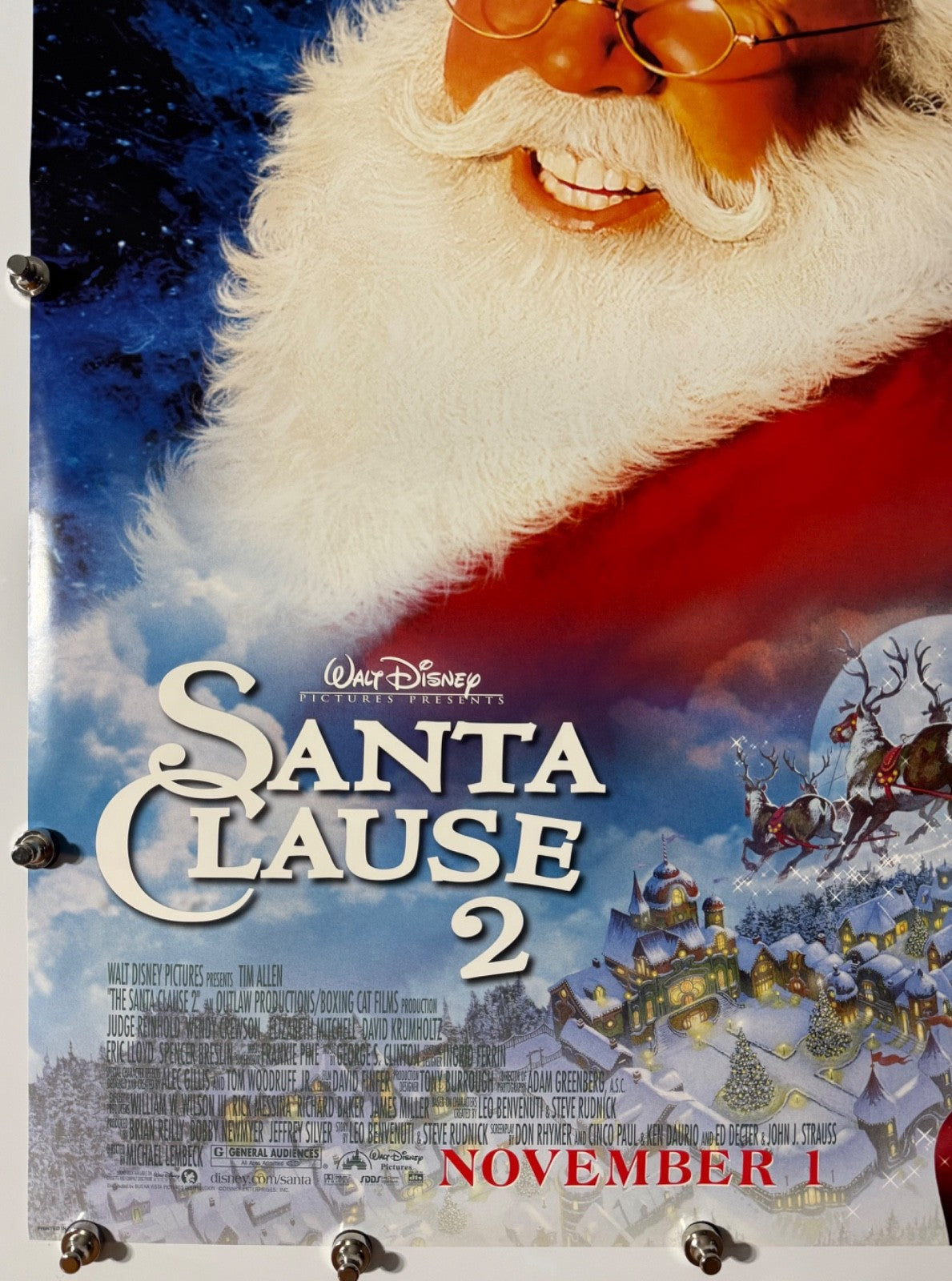 Santa Clause 2 - Original Movie Poster - 2002 - Rolled DS