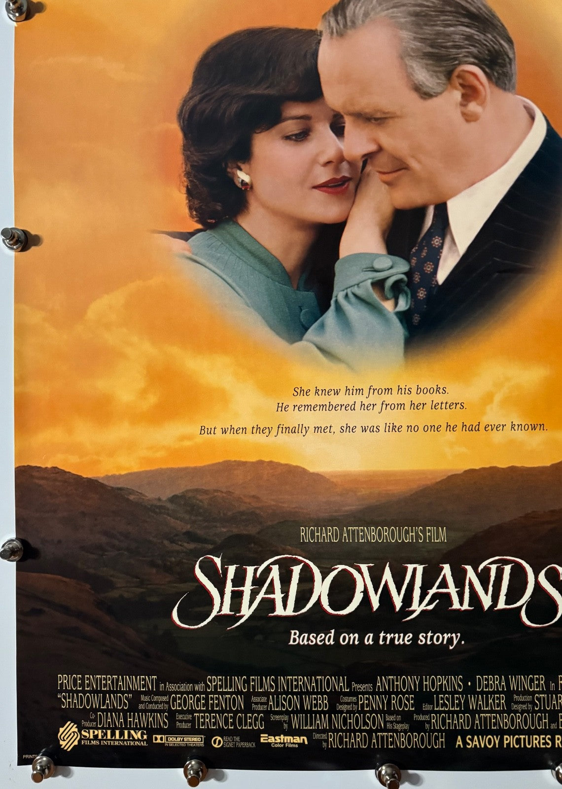 Shadowlands - Original Movie Poster - 1993 - Rolled SS