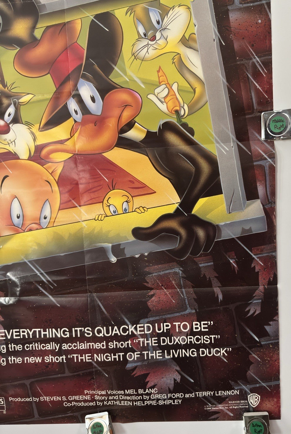 Dafty Duck’s Quackbusters - Original Movie Poster - 1988 - Rolled SS