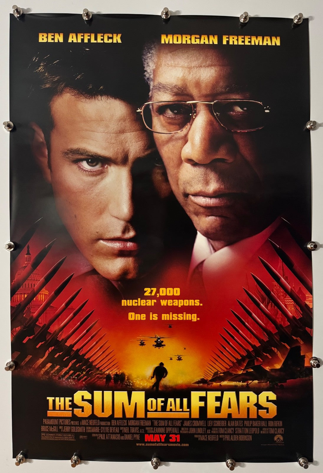 Sum of All Fears - Original Movie Poster - 2002 - Rolled DS