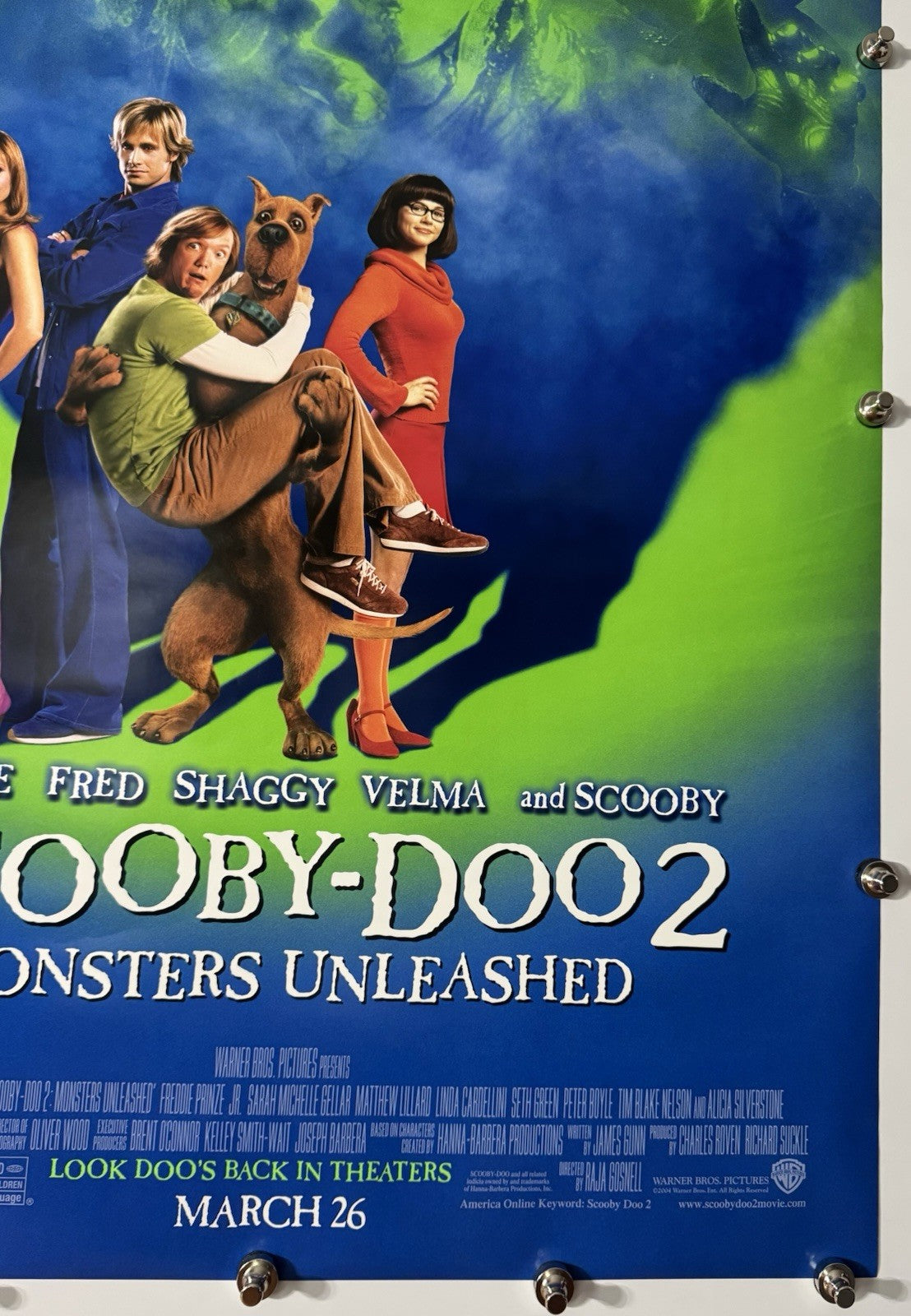Scooby-Doo 2 (B) - Original Movie Poster - 2004 - Rolled DS