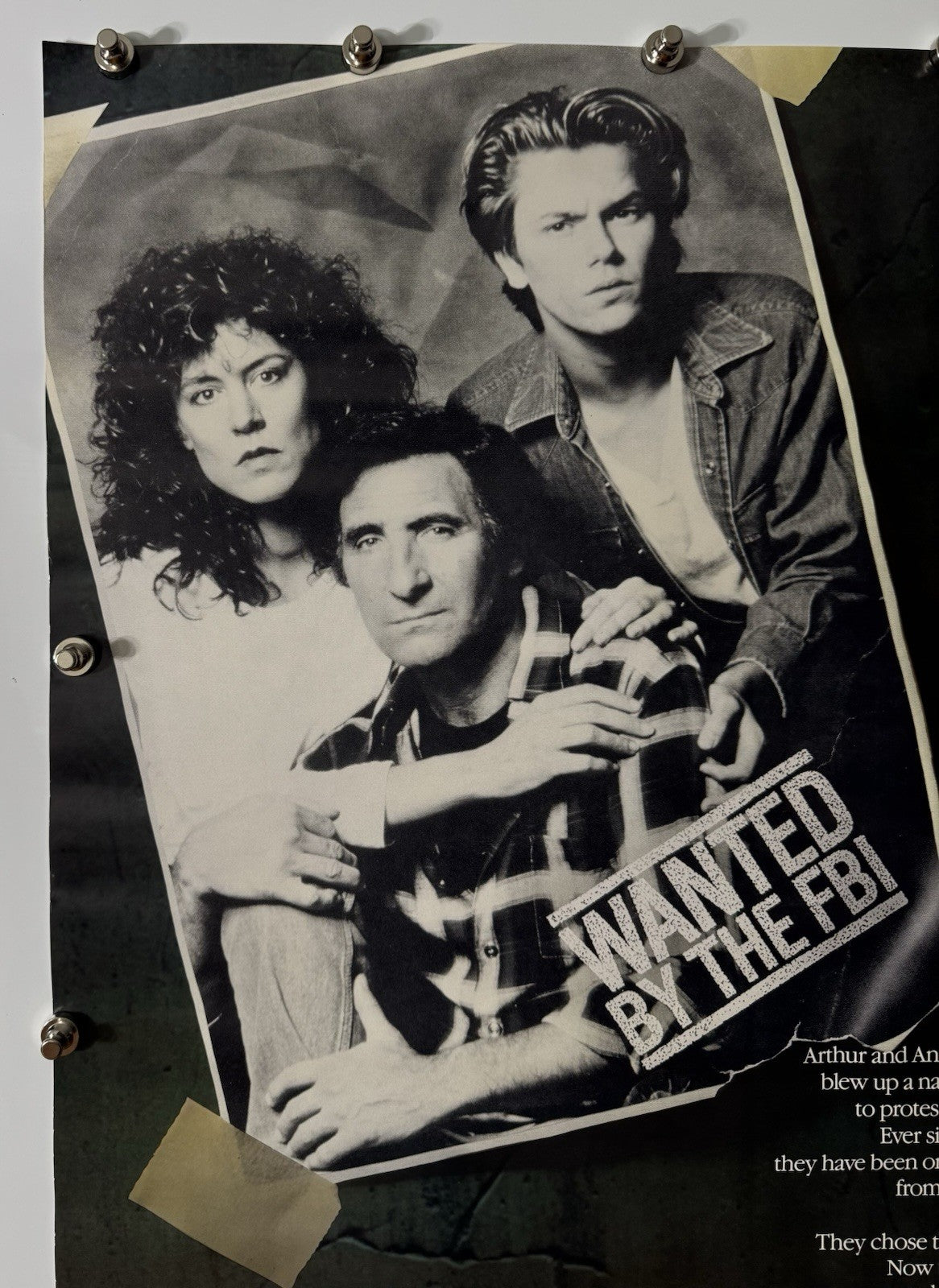 Running On Empty - Original Movie Poster - 1988 - Rolled SS