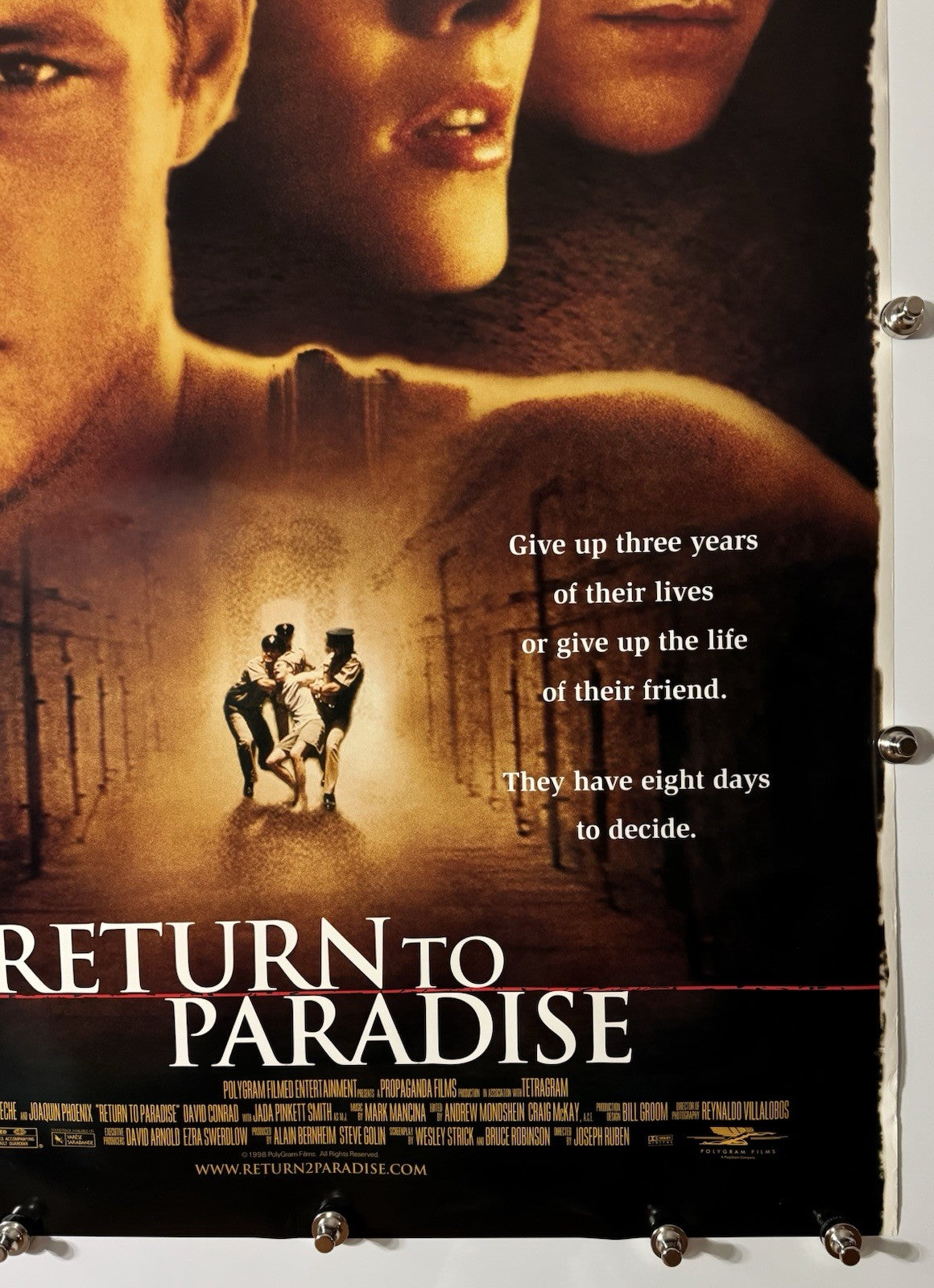 Return to Paradise - Original Movie Poster - 1998 - Rolled DS