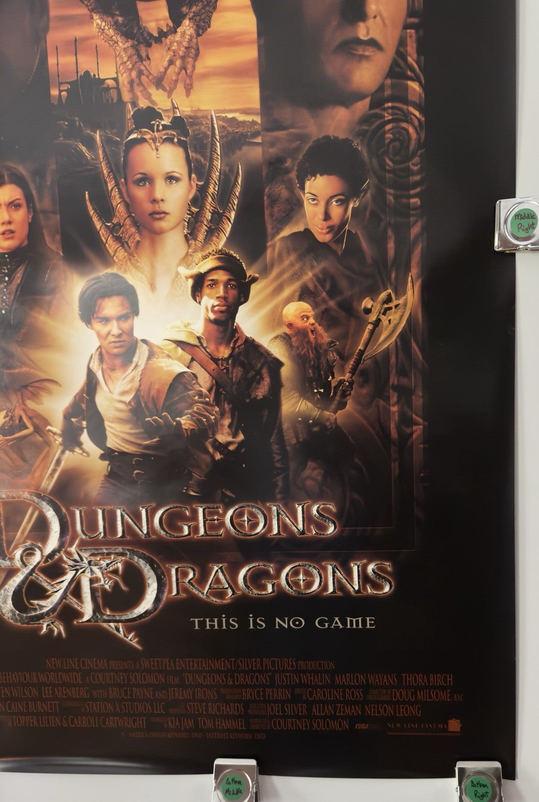 Dungeons And Dragons - Original Movie Poster - 2000 - Rolled DS