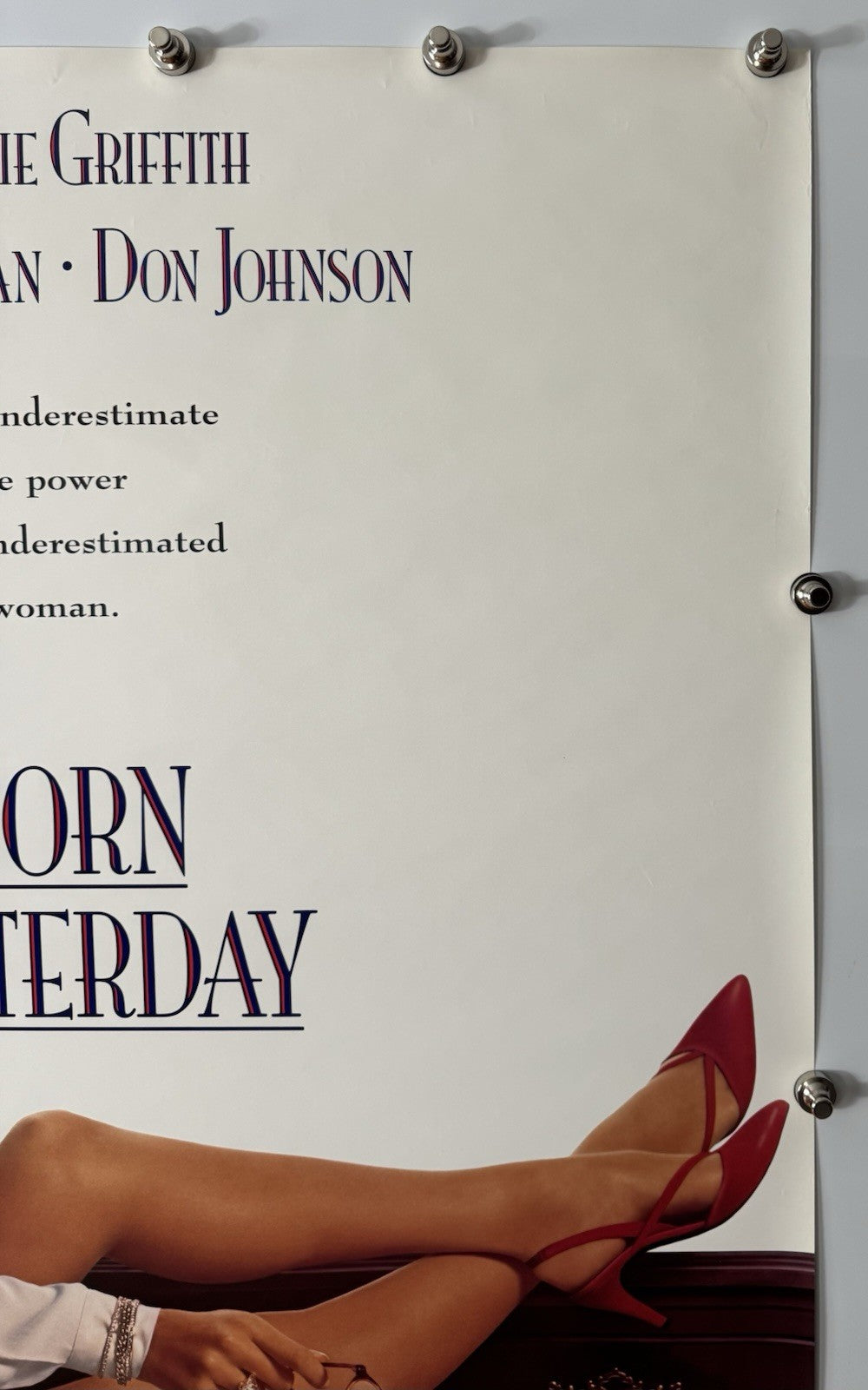 Born Yesterday - Original Movie Poster - 1993 - Rolled DS