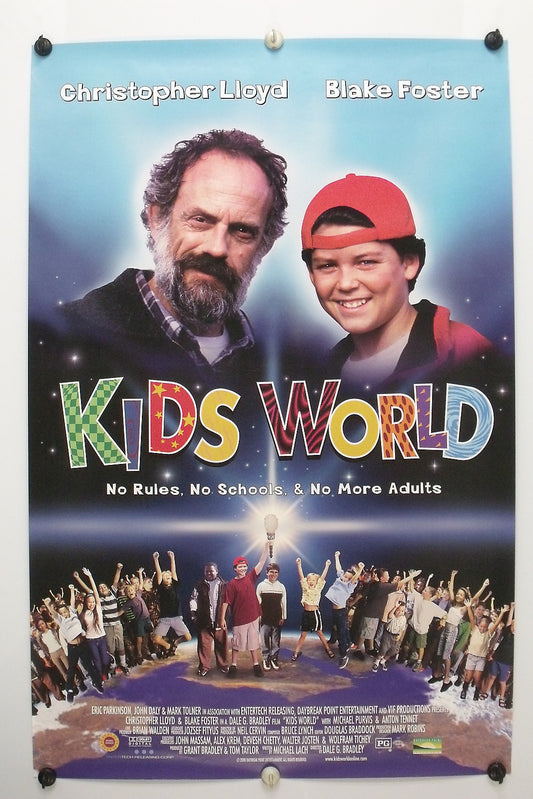 KIDS WORLD - Christopher Lloyd - Original Movie Poster  2001  Rolled DS C9/C10
