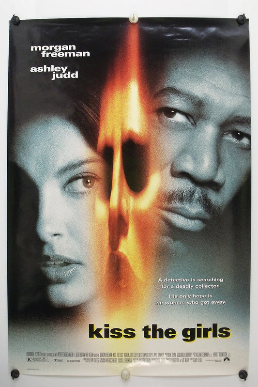 KISS THE GIRLS - Morgan Freeman - Original Movie Poster - 1997 Rolled DS C9/C10