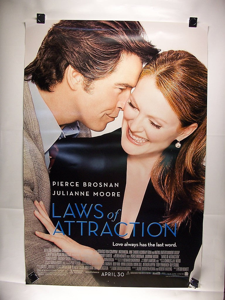 Laws Of Attraction - P  Brosnan & J  Moore - 2004 - SS - 1S -  27 X 40 - ROLLED