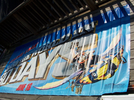 AROUND THE WORLD IN 80 DAYS - Jackie Chan - Original Banner 2004 DS C8 (12'x5')