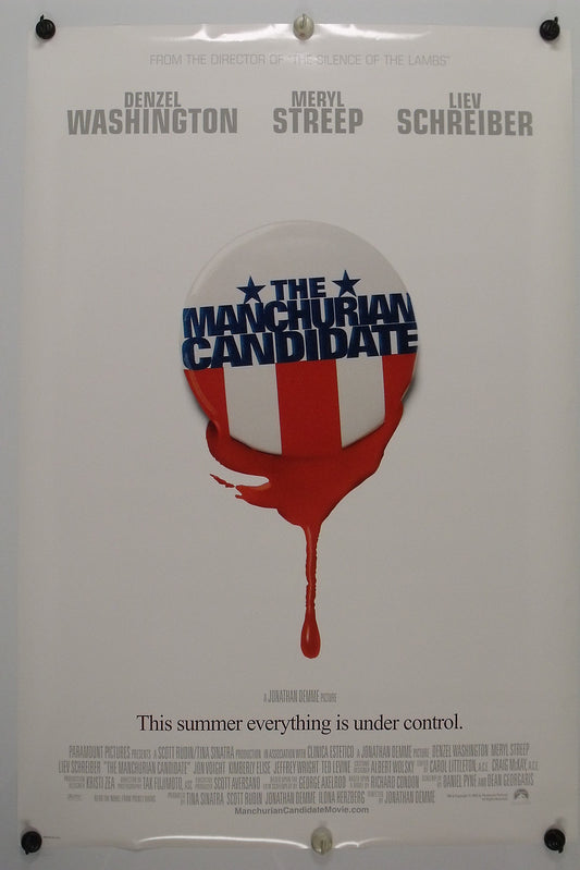 The MANCHURIAN CANDIDATE - Original Movie Poster - 2004  Rolled DS "A"  C9/C10