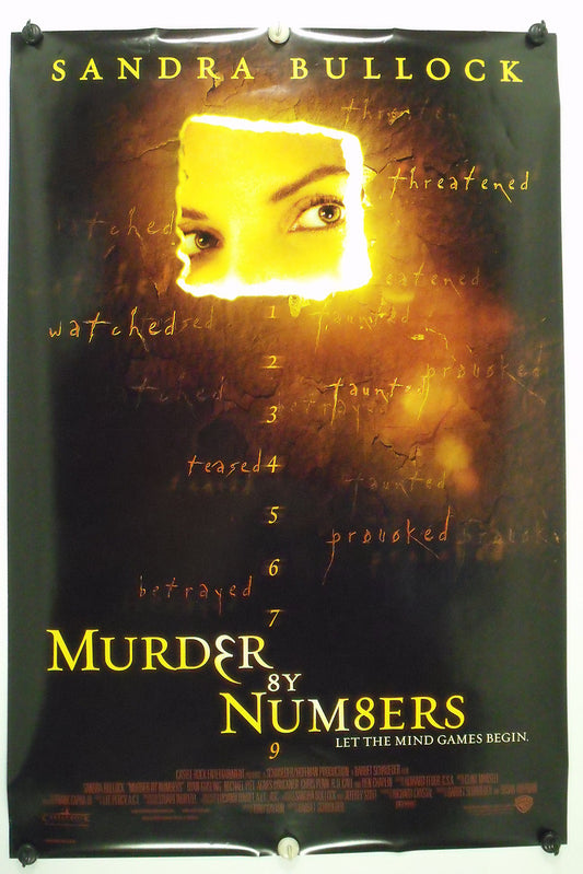 MURDER BY NUMBERS - Sandra Bullock  Original Movie Poster 2002  Rolled DS C9/C10